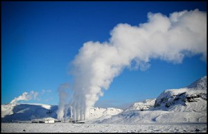 Hellisheidi-Geothermal-Plant-Steam-Winter